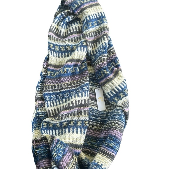 Charming Charlie NEW cold weather, colorful acrylic and metallic wrap scarf - Picture 1 of 5